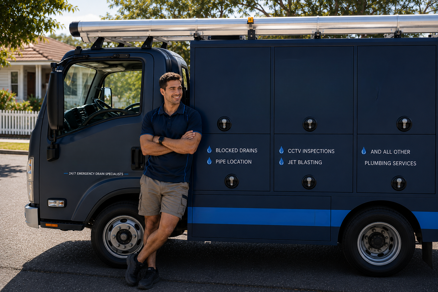 Plumber with St Andrews Blocked Drains van