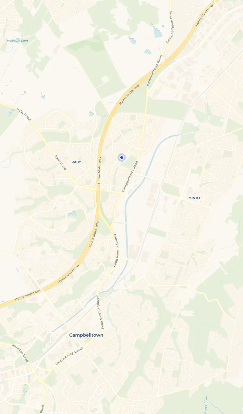 Map of the St Andrews service area and the surrounding suburbs we cover.