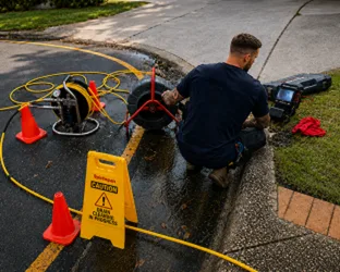 On-site drain inspection at a St Andrews property